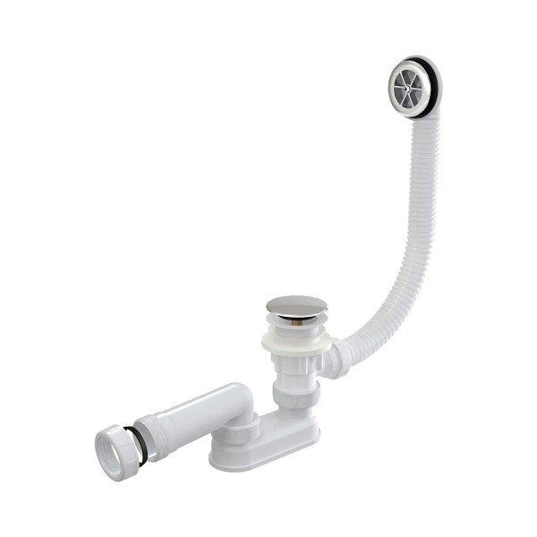 Сифон для ванны CLICK/CLACK, хром