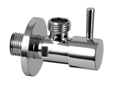 Вентиль угловой Remer 128L, G 1/2 x 1/2, хром