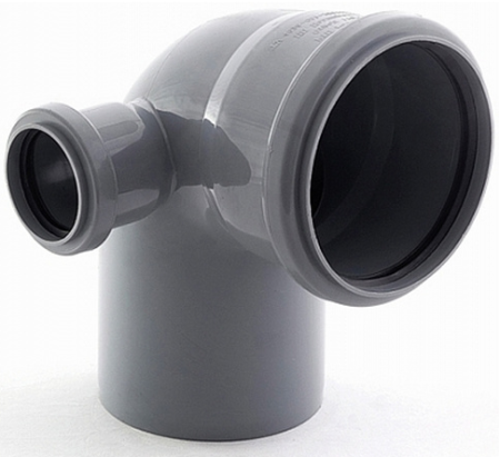 Отвод комбинир. с доп.входом слева HT 110*90/50