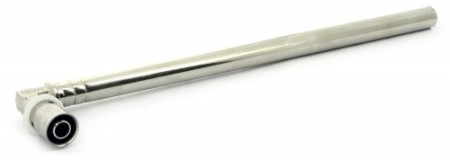 Угол пресс для подключения радиатора с никелированной трубкой Размер:20x15x300