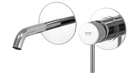 Смеситель Remer X Style для раковины, из стены, СМ, хром