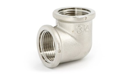 Угол В никелированный Размер:3/4' х 1/2'