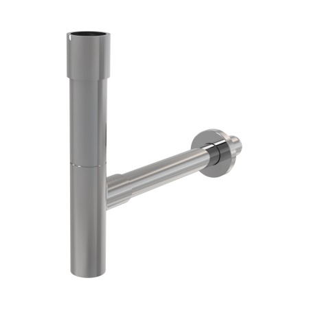 Сифон для умывальника DN32 DESIGN, цельнометаллический, массивный