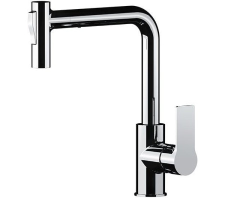 Смеситель для кухни Remer Energy, вытяжной душ, хром