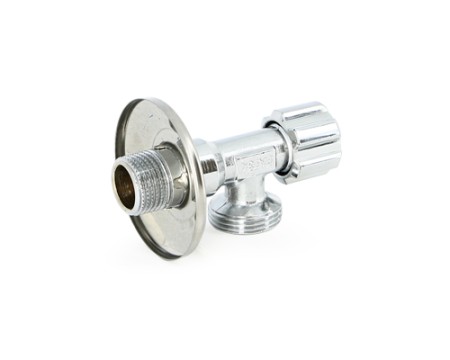 Вентиль НН для подключения стиральных машин, пластиковая рукоятка, 1/2'х3/4'