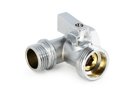 Кран шаровой ННВ для подключения стиральных машин Размер:1/2' х 3/4' х 1/2'