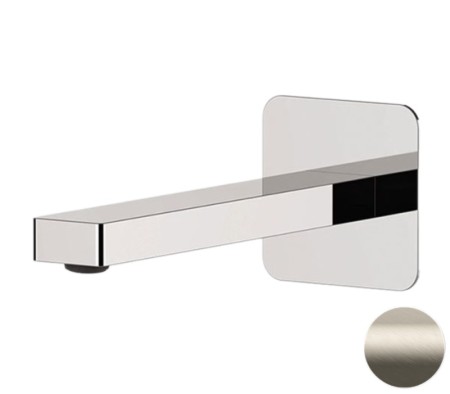 Излив настенный 19 см Remer Slash, сталь