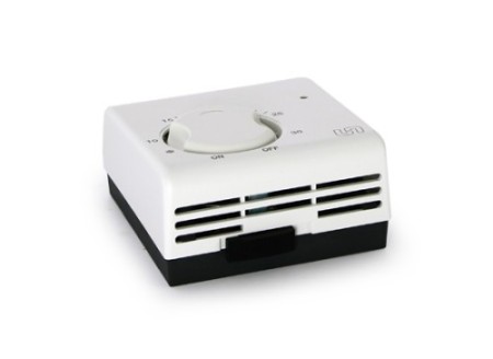 Термостат комнатный механический со светодиодом и выключателем проводной Диапазон:5 ÷ 30