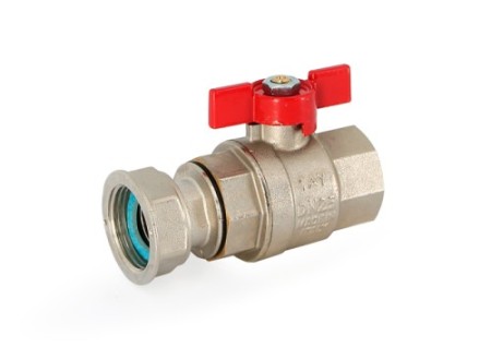 Кран шаровой ВВ с накидной гайкой Размер: 1" x 1"