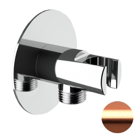 Держатель ручного душа Remer 337XRP с подключением, цвет bruched copper