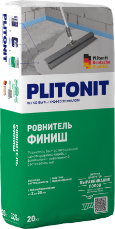 PLITONIT Финиш -20 Ровнитель быстротвердеющий самовыравнивающийся финишный