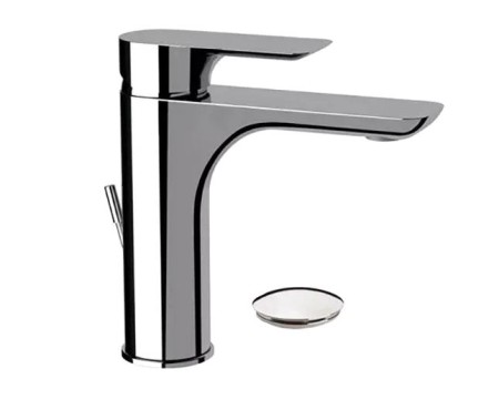 Смеситель для раковины Remer Infinity с д/к, матовый брашированный никель