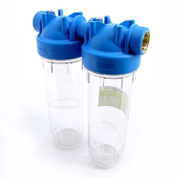 Колба фильтра двойная 10" DP DUO 1" 2P, SX / BX