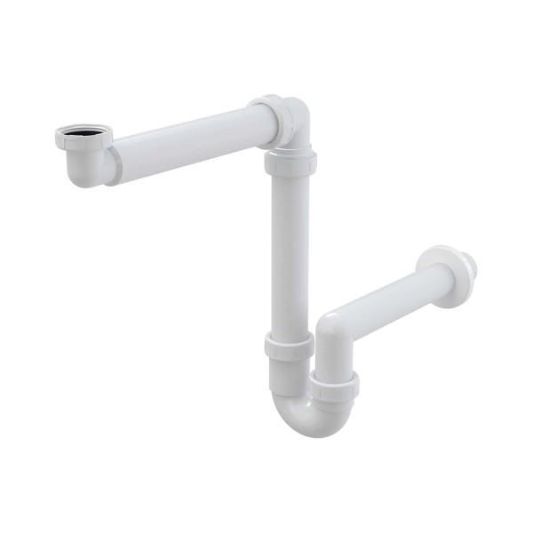 Cифон для умывальника экономящий пространство с накидной гайкой 5/4"