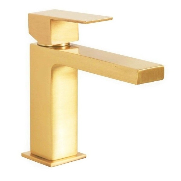 Смеситель для раковины Remer Absolute без д/к, брашированное золото