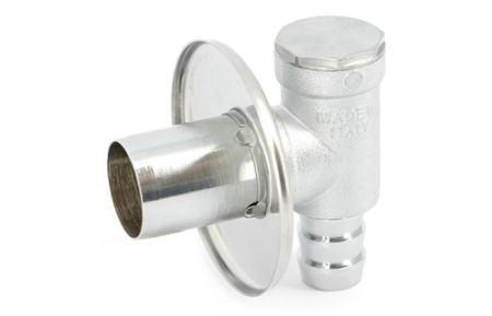 Сифон для бытовой техники с пружинным клапаном Размер:22мм (штуцер) х 32 мм