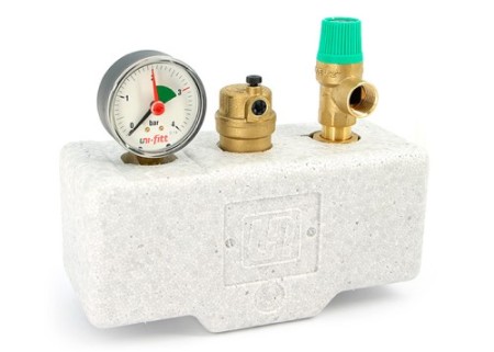 Группа безопасности котла сталь с теплоизоляцией Присоединение:Rp 1'