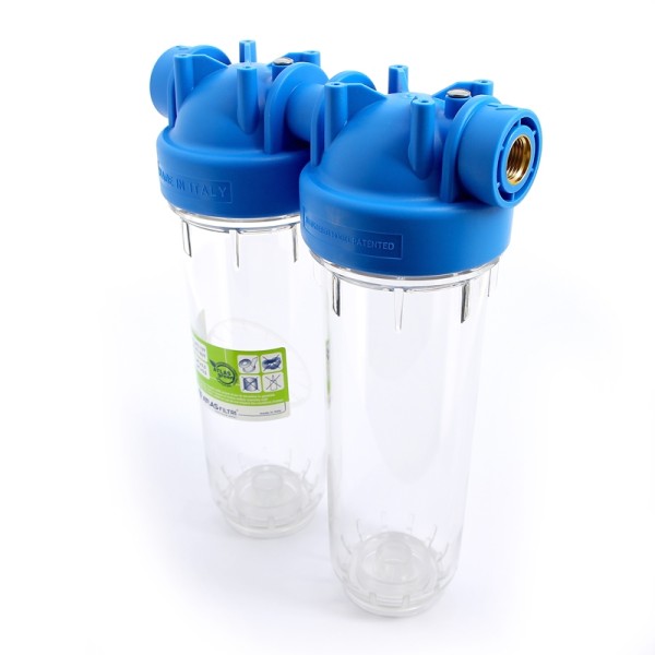 Колба фильтра двойная 10" DP DUO 3/4" 2P, SX / BX