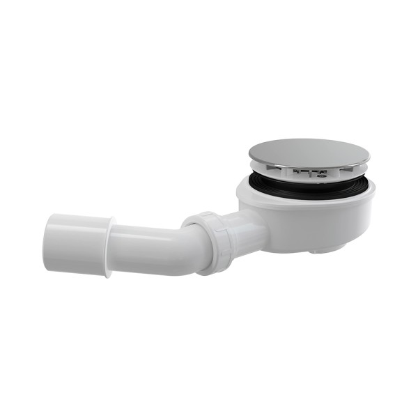 Сниженный сифон для душевого поддона, хром