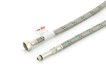 Гибкая подводка для смесителя Длинный штуцер ML10x1 - гайка 1/2' Длина, см:30