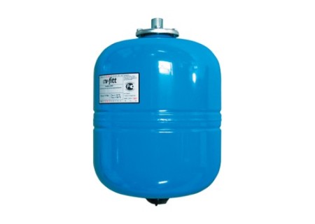 Мембранный бак для водоснабжения вертикальный подвесной, 8 л.