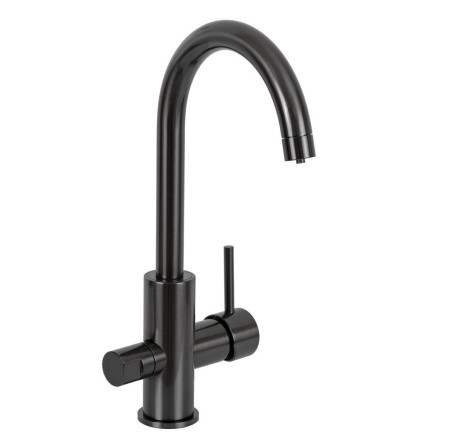 Смеситель для кухни Remer Minimal, брашированный черный хром