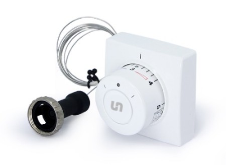 Термостатическая головка F с выносным управлением температуры Присоединение:M30x1,5