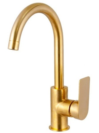 Смеситель Remer Infinity для кухни, золото браш.