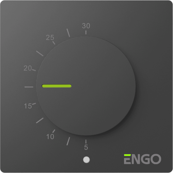 Терморегулятор непрограммируемый, 230 В, черный