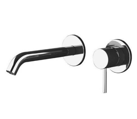 Смеситель Remer X Style для раковины, СМ, из стены, излив 16 см, хром