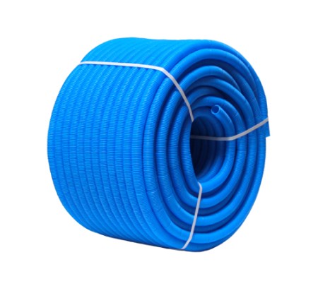 Гофра 20 мм синяя (для труб 14 мм), 50 м