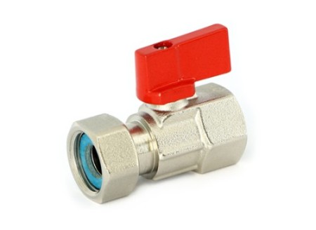 Кран шаровой ВВ мини с накидной гайкой Размер:1/2'