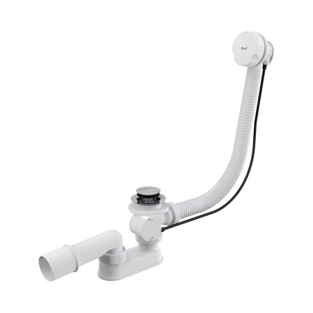 Сифон для ванны автомат комплект, белый