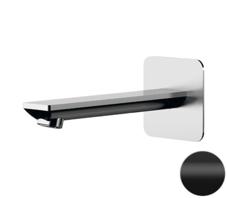 Излив настенный Remer Energy 18 см, черный матовый