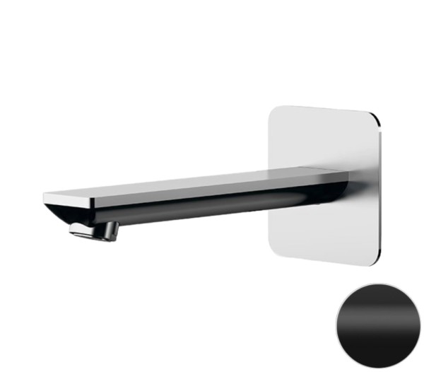 Излив настенный Remer Energy 18 см, черный матовый