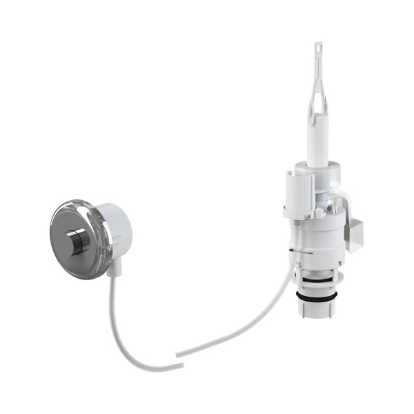 Кнопка смыва Alcaplast пневматическая дистанционная (до 3 м), хром MPO11