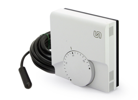 Термостат комнатный электронный с выносным датчиком проводной Диапазон:10 ÷ 28