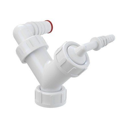 Колено с двумя штуцерами G1"/8–23 с обратными клапанами