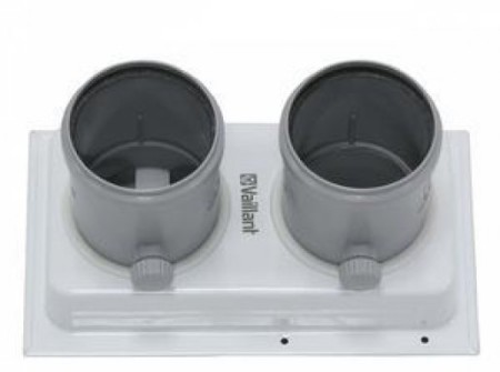 Пластина-адаптер для дымохода Ø80/80, turboFIT