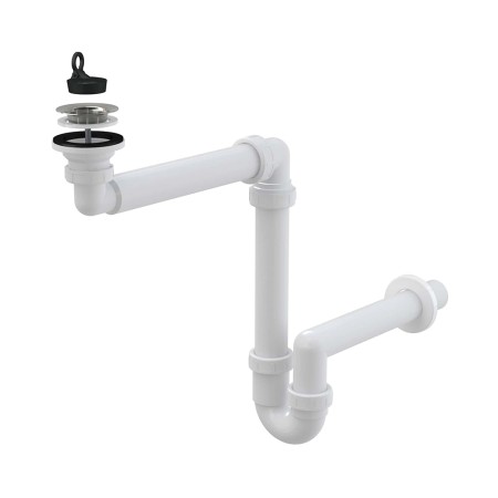 Cифон для умывальника экономящий пространство DN63