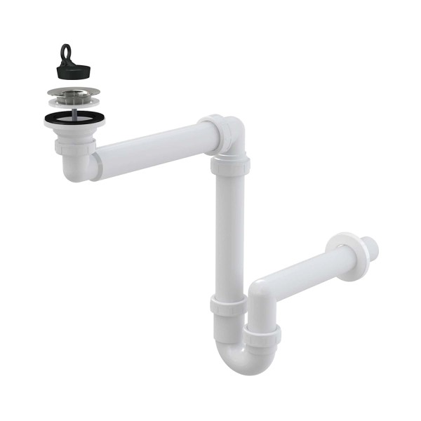 Cифон для умывальника экономящий пространство DN63