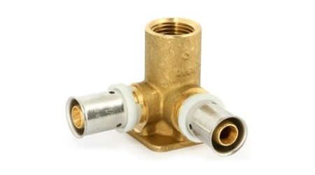 Водорозетка пресс В трехплоскостная H=52 mm Размер:16x1/2'x16